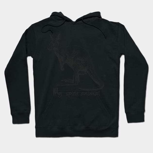 Kangaroo My spirit animal Hoodie by Manikool